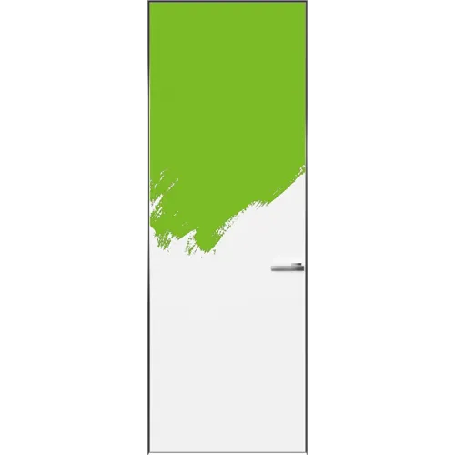 Скрытые двери под покраску Paint Invesible PI 0 (2 петли) Матовый хром
