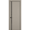 Дверь HausDoors 5 MN - Керамик бежевый - черное - 2000*800